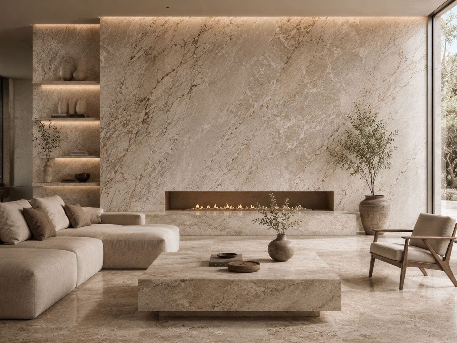 Natural stone work